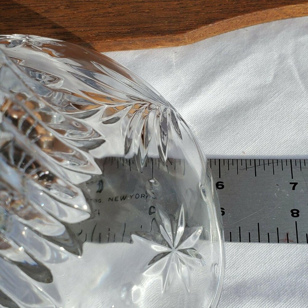 Mikasa Christmas Night Bowl 6" Crystal Celebration star & holiday tree - Picture 4 of 10